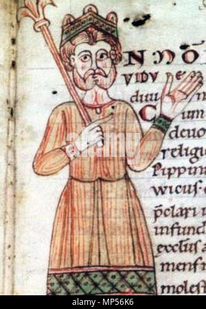 . English: Lothair II, Holy Roman Emperor. 12th century. Unknown 821 Lothair II, Holy Roman Emperor Stock Photo