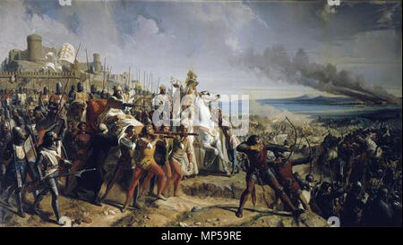 Battle of Montgisard . Historien-Gemälde     1100 Schlacht von Montgisard 2 Stock Photo