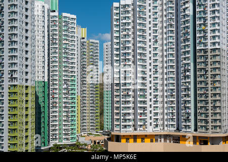 Public housing in Hong Kong Stock Photo