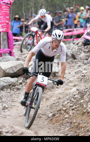 21st Commonwealth Games, Mountain Biking, Gold Coast, Queensland Stock Photo