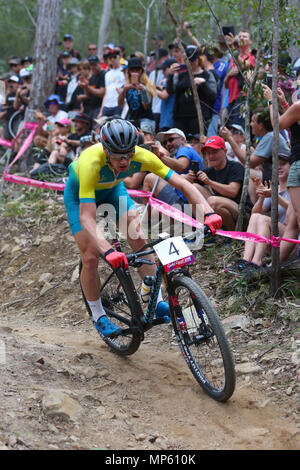 21st Commonwealth Games, Mountain Biking, Gold Coast, Queensland Stock Photo