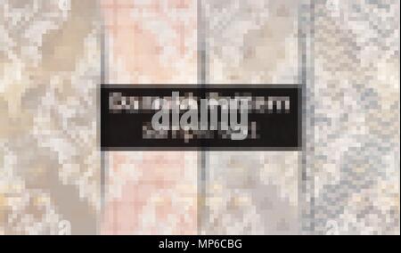 Damask pattern set collection Vector. Baroque ornament on modern abstract background. Vintage decor. Trendy color fabric texture Stock Vector