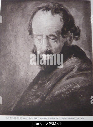 Rembrandt - Study of an old man in profile Stock Photo - Alamy