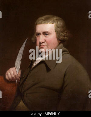 w:en:Erasmus Darwin   1792.   1019 Portrait of Erasmus Darwin by Joseph Wright of Derby (1792) Stock Photo