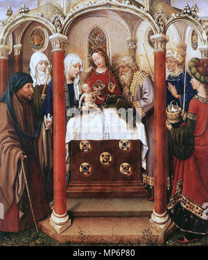 Jacques Daret - Altarpiece of the Virgin - WGA05934 Stock Photo - Alamy