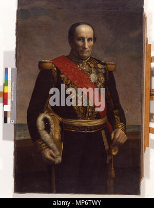 1015 Portrait de l'amiral Charner - Adolphe Dervaux - musée d'art et d'histoire de Saint-Brieuc Stock Photo