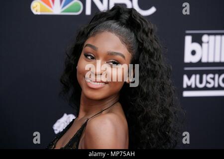 Normani at the 2018 Billboard Music Awards held at the MGM Grand Garden ...