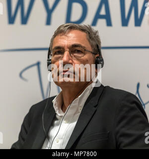 Cracow, Poland - May 21, 2018: Meeting with the Turkish writer, Nobel Prize laureate Orhan Pamuk in Krakow on the occasion of the 65th anniversary of the Literary Publishers. Poland Credit: Wieslaw Jarek/Alamy Live News Stock Photo