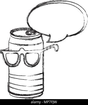 https://l450v.alamy.com/450v/mp7fjw/grunge-kawaii-soda-can-with-glasses-and-chat-bubble-mp7fjw.jpg