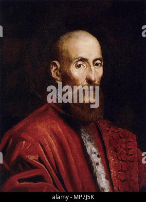 English: Portrait of a Senator   circa 1570.   688 Jacopo Tintoretto 085 Stock Photo