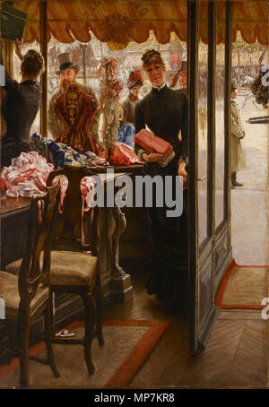 The Shop Girl 1885 by James Tissot Stock Photo Alamy