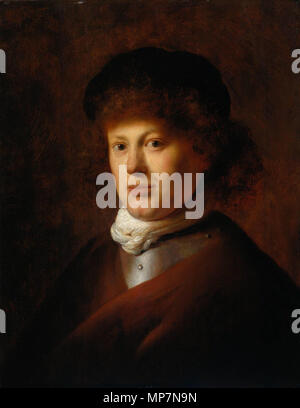 Portrait of Rembrandt van Rijn (1606-1669)  1629 (?).   699 Jan Lievens Portrait of Rembrandt Stock Photo