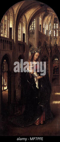 Madonna in the Church  circa 1425.   703 Jan van Eyck - Madonna in the Church - WGA7590 Stock Photo