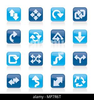 different kind of arrows icons - vector icon set Stock Vector