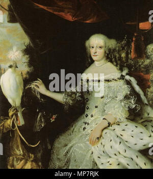 Sophie Amalie von Braunschweig-Lüneburg , Königin von Dänemark/Dronning af Danmark, with a slave   circa 1670.   1133 Sophieamalieluneburg queen of denmark Stock Photo