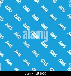 Mine equipment pattern vector seamless blue Stock Vector