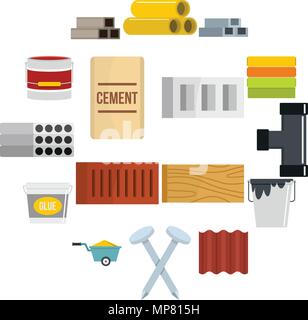 Partition icons set, flat style Stock Vector Image & Art - Alamy