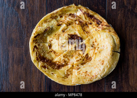 Circassian, Cherkes or Cerkes Borek with Potato called Velibah. Trditional Food. Stock Photo
