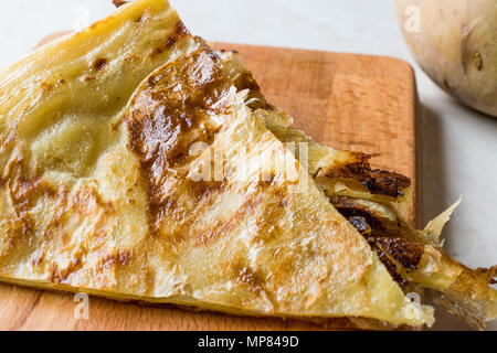 Circassian, Cherkes or Cerkes Borek with Potato called Velibah. Trditional Food. Stock Photo