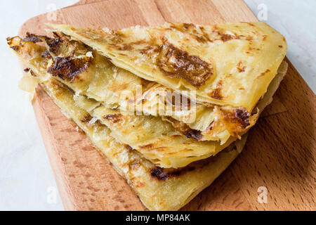 Circassian, Cherkes or Cerkes Borek with Potato called Velibah. Trditional Food. Stock Photo