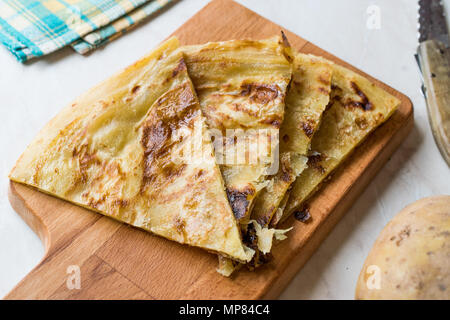 Circassian, Cherkes or Cerkes Borek with Potato called Velibah. Trditional Food. Stock Photo