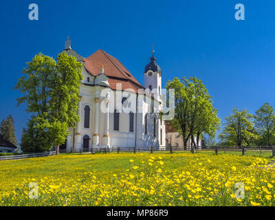 Wieskirche Pilgrimage Church. Bavaria, Germany Stock Photo