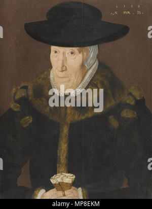 lady aged 71 in a beaver fur-lined gown 