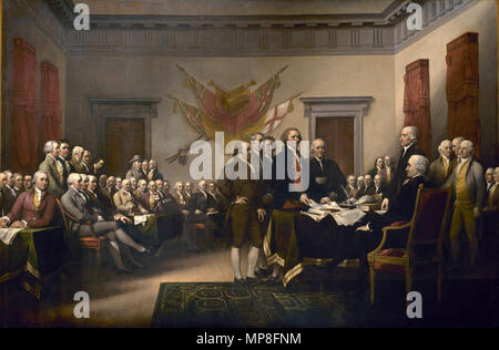 Declaration of Independence  between 1817 and 1819.   735 John Trumbull - Declaration of Independence - WGA23100 Stock Photo