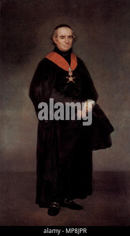 Portrait of Juan Antonio Llorente (1756-1823)  circa 1810-1811.   747 Juan Antonio Llorente by Goya Stock Photo
