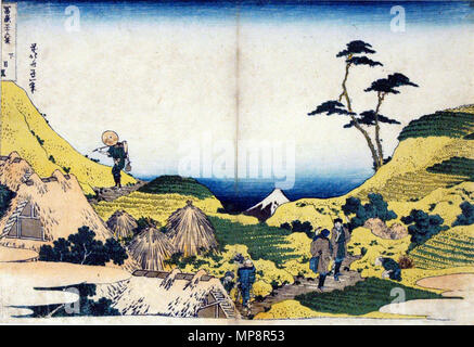 Katsushika Hokusai, landscape by Shimo meguro, sheet 25 from
