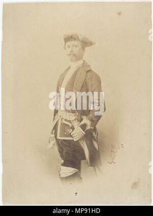 797 Le Gray - Portrait de Napoléon Edgar Ney, prince de la Moskowa, en tenue de vénerie Stock Photo