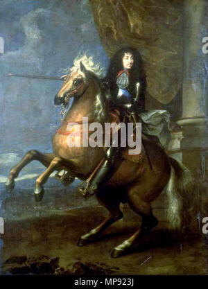 . Portrait of King Louis XIV. during the War of Devolution . 1668.   800 Lebrun Louis1668 Stock Photo