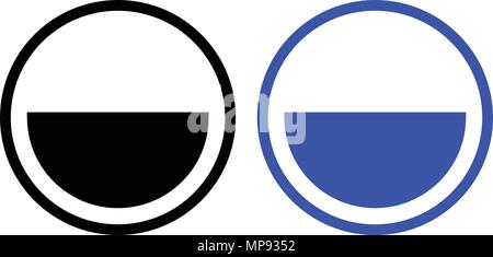 Pie Chart icon, isolated on white background Stock Vector