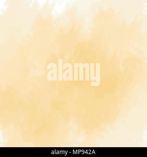 sunny yellow watercolor cloudscape background pattern, vector illustration Stock Vector