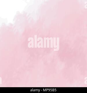 pink watercolor cloudscape background pattern, vector illustration Stock Vector