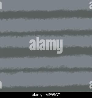 black and grey watercolor irregular horizontal stripes background pattern,  vector illustration Stock Vector