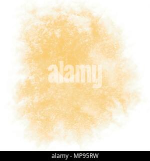 orange yellow watercolor cloudscape splash stain background pattern, vector illustration Stock Vector