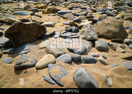 Beach - Pebbles In The Sand Stock Photo