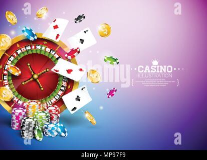 Premium Vector  Cards of poker and coins icon. casino and las vegas theme.  colorful design. vector illustration