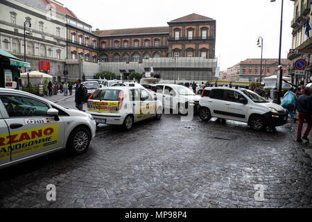 Traffic congestion in the city of Naples, Italy Stock Photo