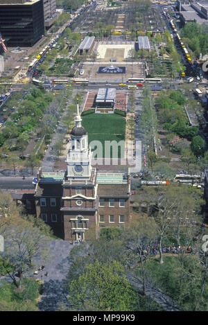 1988 HISTORICAL INDEPENDENCE HALL INDEPENDENCE MALL HISTORIC DISTRICT PHILADELPHIA PENNSYLVANIA USA Stock Photo