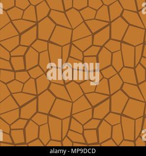 Abstract vector polygon seamless pattern with desert Stock Vector
