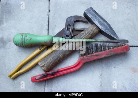 Old rusty tools must be replaced with new ones.