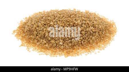 A portion of gold sugar isolated on a white background. Stock Photo