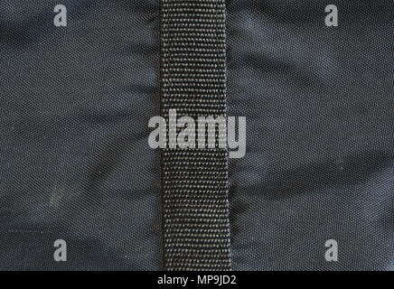 black synthetic fabric bag texture Stock Photo