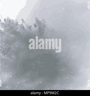 grey watercolor hand drawn cloudscape pattern, vector illustration Stock Vector