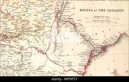 . English: Sharpe's Corresponding Maps. Russia at the Caucasus. London - Published by Chapman and Hall, 186 Strand, 1847. Divisional Series. 1847. John Sharpe (1777-1860);   Joseph Wilson Lowry  (1803–1879)    Alternative names Lowry, J.W.  Description British engraver  Date of birth/death 7 October 1803 10 June 1879  Authority control  : Q6288013 VIAF: 41690671 ISNI: 0000 0000 7379 2871 ULAN: 500056859 LCCN: nr90023562 NLA: 35891264 WorldCat 828 Lowry, J.W.; Sharpe, J. Russia at the Caucasus. 1847 (G) Stock Photo