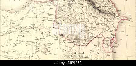 . English: Sharpe's Corresponding Maps. Russia at the Caucasus. London - Published by Chapman and Hall, 186 Strand, 1847. Divisional Series. 1847. John Sharpe (1777-1860);   Joseph Wilson Lowry  (1803–1879)    Alternative names Lowry, J.W.  Description British engraver  Date of birth/death 7 October 1803 10 June 1879  Authority control  : Q6288013 VIAF: 41690671 ISNI: 0000 0000 7379 2871 ULAN: 500056859 LCCN: nr90023562 NLA: 35891264 WorldCat 828 Lowry, J.W.; Sharpe, J. Russia at the Caucasus. 1847 (L) Stock Photo