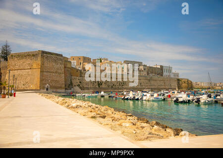 View of small town Otranto, province of Lecce in the Salento peninsula, Puglia, Italy Stock Photo