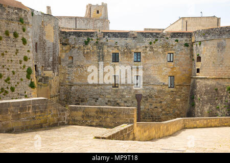 Aragonese Castle of Otranto in south part of Italy, Europe Stock Photo
